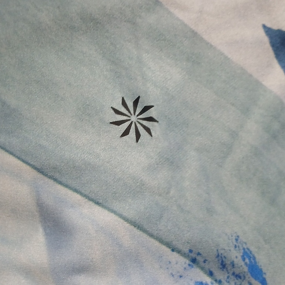 Athleta Blue Swirling Pattern Leggings, XS , new with tags - Picture 7 of 7
